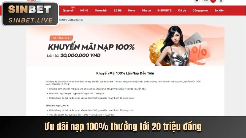 Khuyến mãi chào mừng thành viên mới 55chat